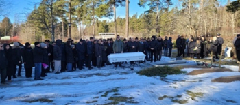 توديع كبير للدكتور عقيل الناصري إلى مثواه الأبدي في ستوكهولم